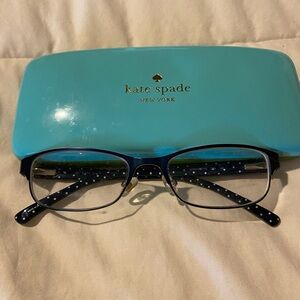 Kate Spade eyeglasses with prescription can add your own.